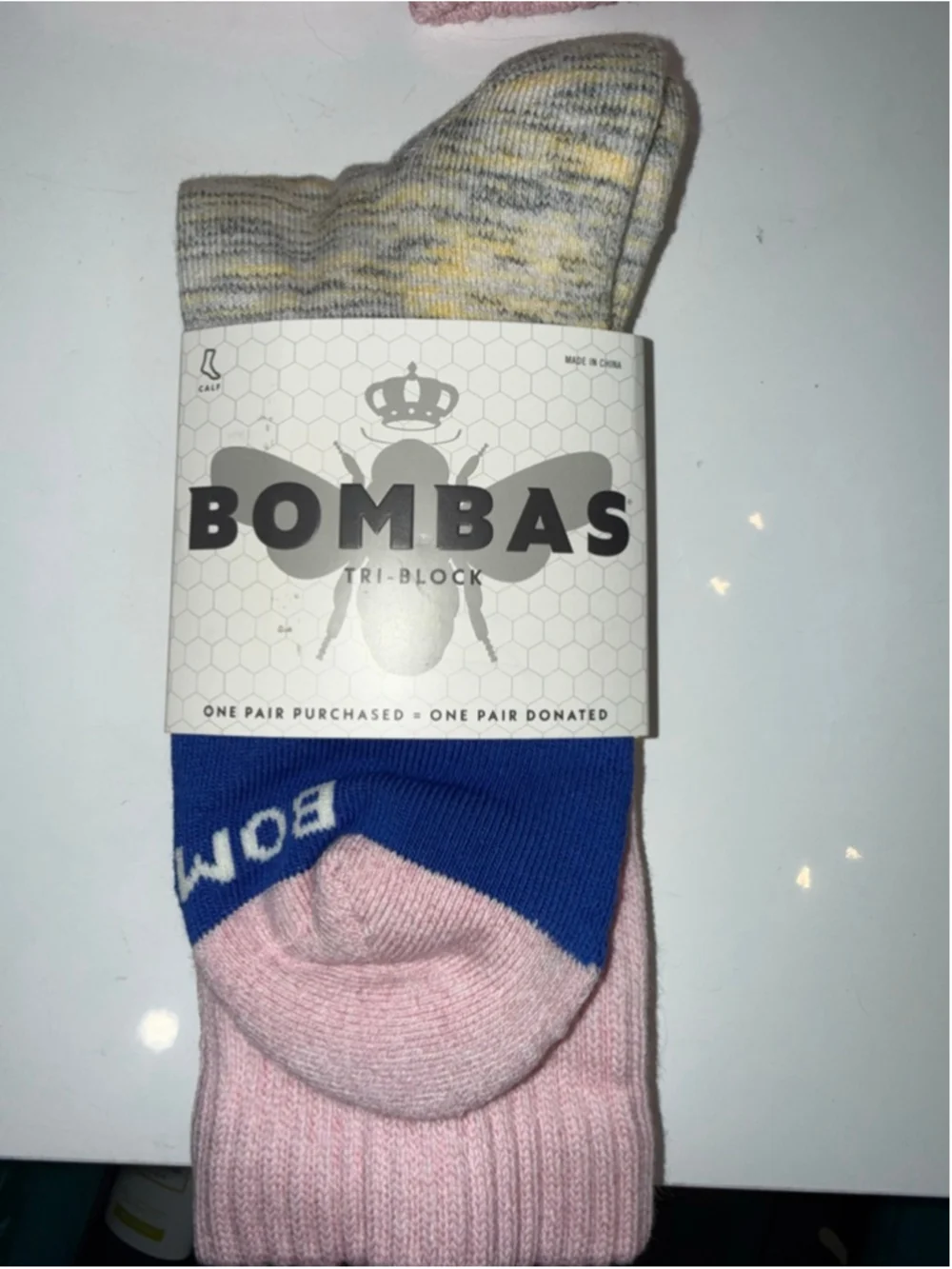 Women’s Bombas Socks size Medium Calf Socks Casual Black & Pink 5 Pairs Nurse